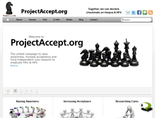 Tablet Screenshot of projectaccept.org